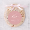 Recherche de baptême de bébé autocollants Rose