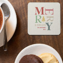 Recherche de joyeux noël dessous de verres Coloré