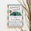 Recherche de de camping baby shower invitations Bois
