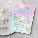 Recherche de rêve de papillon invitations Aquarelle