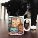 Recherche de chats lunatiques tasses Coloré