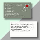 Recherche de recommandation cartes visite Soins