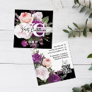 Recherche de initiales personnelles cartes visite Noir et blanc