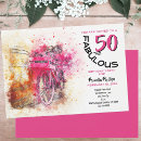 Recherche de vintage vélo invitations Aquarelle