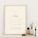 Recherche de de monogramme mariage posters Feuille d'or