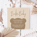 Recherche de brun carrées invitations Bientôt maman