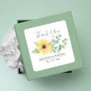 Recherche de bouquet de tournesol autocollants Merci