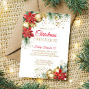Recherche de poinsettia noël invitations Aquarelle