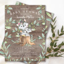 Recherche de wolf baby shower invitations Forêt