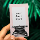 Recherche de machine à écrire vintage cartes visite Éditeur