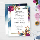 Recherche de aquarelle pourpre invitations Vintage