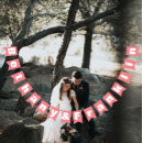 Recherche de mariage bannières fanions Jeunes mariés