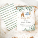 Recherche de adorable baby shower garçon invitations Nous pouvons attendre