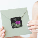 Recherche de fleur chardon autocollants Violet