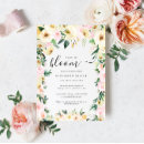 Recherche de pêche pâle invitations Aquarelle florale