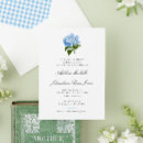 Recherche de hydrangea mariage invitations Bleu