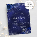 Recherche de éclats invitations Bleu marine