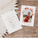 Recherche de boho floral baby shower invitations Élégant