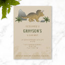 Recherche de triceratops invitations Préhistorique