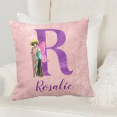 Recherche de lettre r coussins Rose