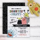 Recherche de monstrueux invitations Fête d'anniversaire monstre