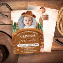Recherche de rodeo 1ans anniversaire invitations D'anniversaire de cowboy