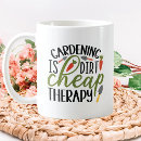 Recherche de humour de jardinage tasses Typographie