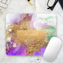 Recherche de or et vert tapis souris Pour elle