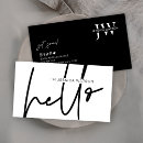 Recherche de blanc chic cartes visite Unique