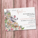 Recherche de jungle animals baby shower invitations Tropical