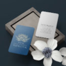 Recherche de lotus bleu cartes visite Studio de yoga