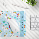 Recherche de mignons licorne tapis souris Monogramme