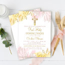 Recherche de elegant gold petite communion invitations Rose