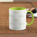 Recherche de motif vert et blanc tasses Pour eux