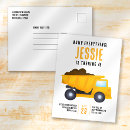 Recherche de chantier de construction vœux cartes Camion à benne
