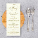 Recherche de chic mariage menus Cartes de