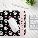 Recherche de patte blanche tapis souris Motif de pattes