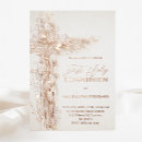 Recherche de première de croix rose petite communion invitations Girly