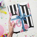 Recherche de quarantième anniversaire papier cadeau Noir et blanc