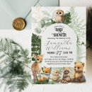 Recherche de forêt baby shower invitations Aquarelle
