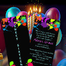 Recherche de mitzvah 10x23 invitations Élégant
