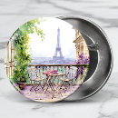 Recherche de tour eiffel badges Aquarelle