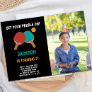 Recherche de ping pong cartes invitations Tennis