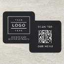 Recherche de café noir cartes visite Customer