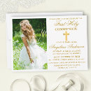 Recherche de fille petite communion invitations Croix