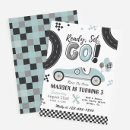 Recherche de voiture 13x18 invitations D'anniversaire de course