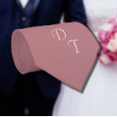 Recherche de monogramme rose cravates Garçon d'honneur