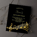 Recherche de musique 11x14 invitations Notes de musique