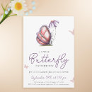 Recherche de papillon baby shower fille invitations Capricieux