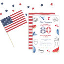 Recherche de cookout party invitations Rouge blanc et bleu